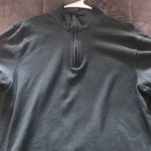 Men’s large waffle shirt zip up